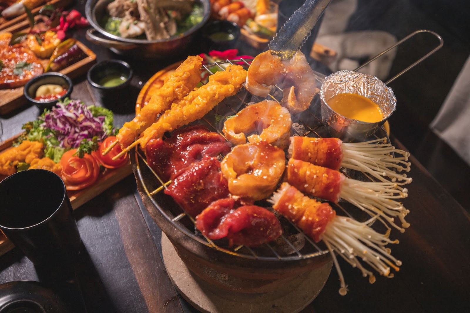 Xe du lịch Đà Lạt 19 Trải nghiệm ẩm thực độc đáo chuẩn Đà Lạt tại Tiệm nướng & Chill Xóm Lèo - Báo Tuyên Quang điện tử